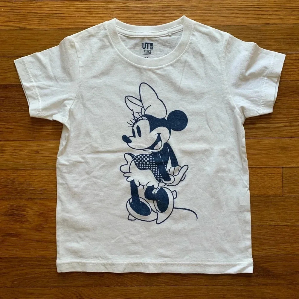 DISNEY X UNIQLO NEW Minnie Mouse Tee T Shirt - Picture 1 of 4